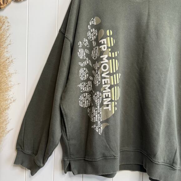 Free People sweatshirt all star buti logo pullover Medium - Picture 4 of 10